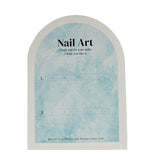 Press-On Nails Instruction Card arched eggshell pattern white card (MOQ:50 pieces)