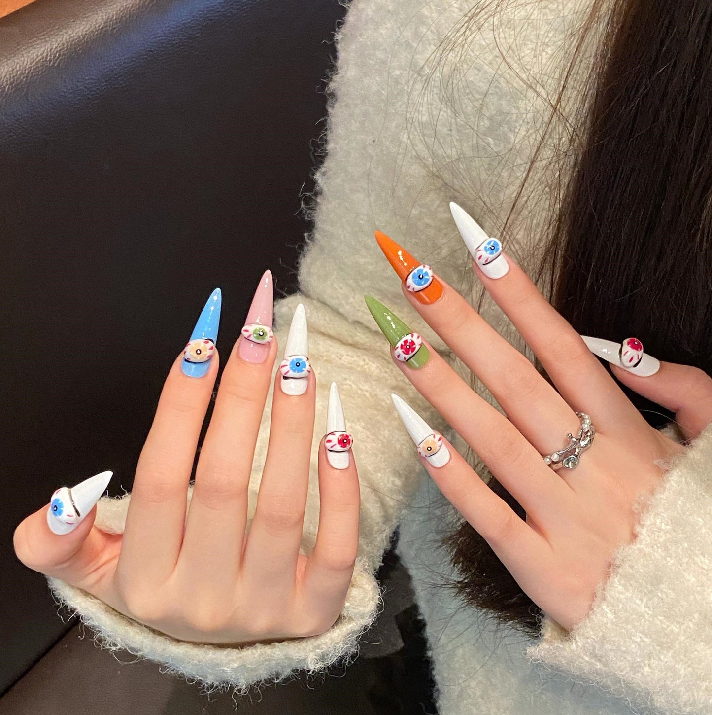 Pure handmade press on nails nail art fake nails beauty | 365nails