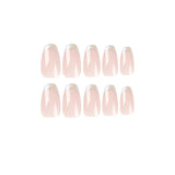 Uñas francesas cortas y sencillas con borde blanco, terminadas al por mayor | 365nails