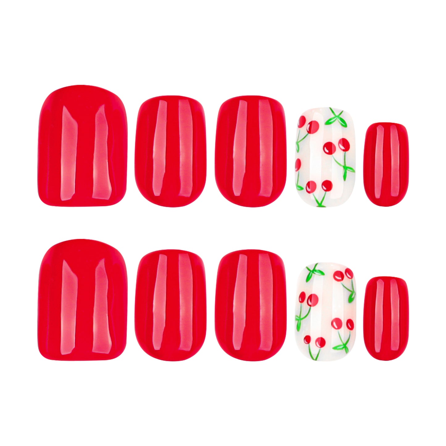 short square nail fresh cherry simple wholesale|365nails