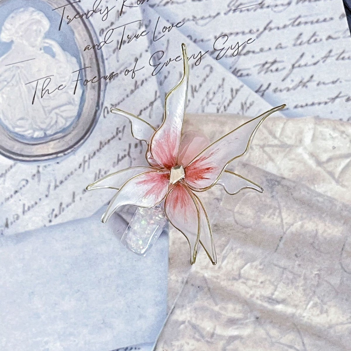 Title Luminous Flora Wings | Dreamy Art Series Press-On Nails