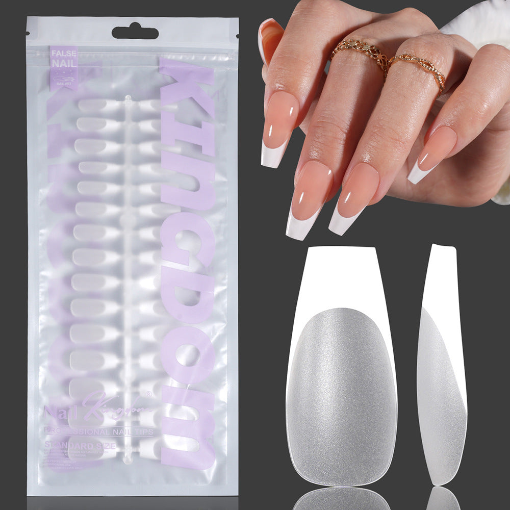 Nail Tips hot-selling nail pieces Frosted French, no-carving and grinding nail patches Prefabricated nail 120 pieces False nail wholesale