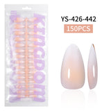 Nail Tips Europe and the United States  gradual change press on nails, simple water drop nail spray removable fake nail 150 pieces prefabricated nail