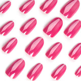 Wear nail short nail piece rose red laser fake nail removable finished nail piece wholesale press on nails