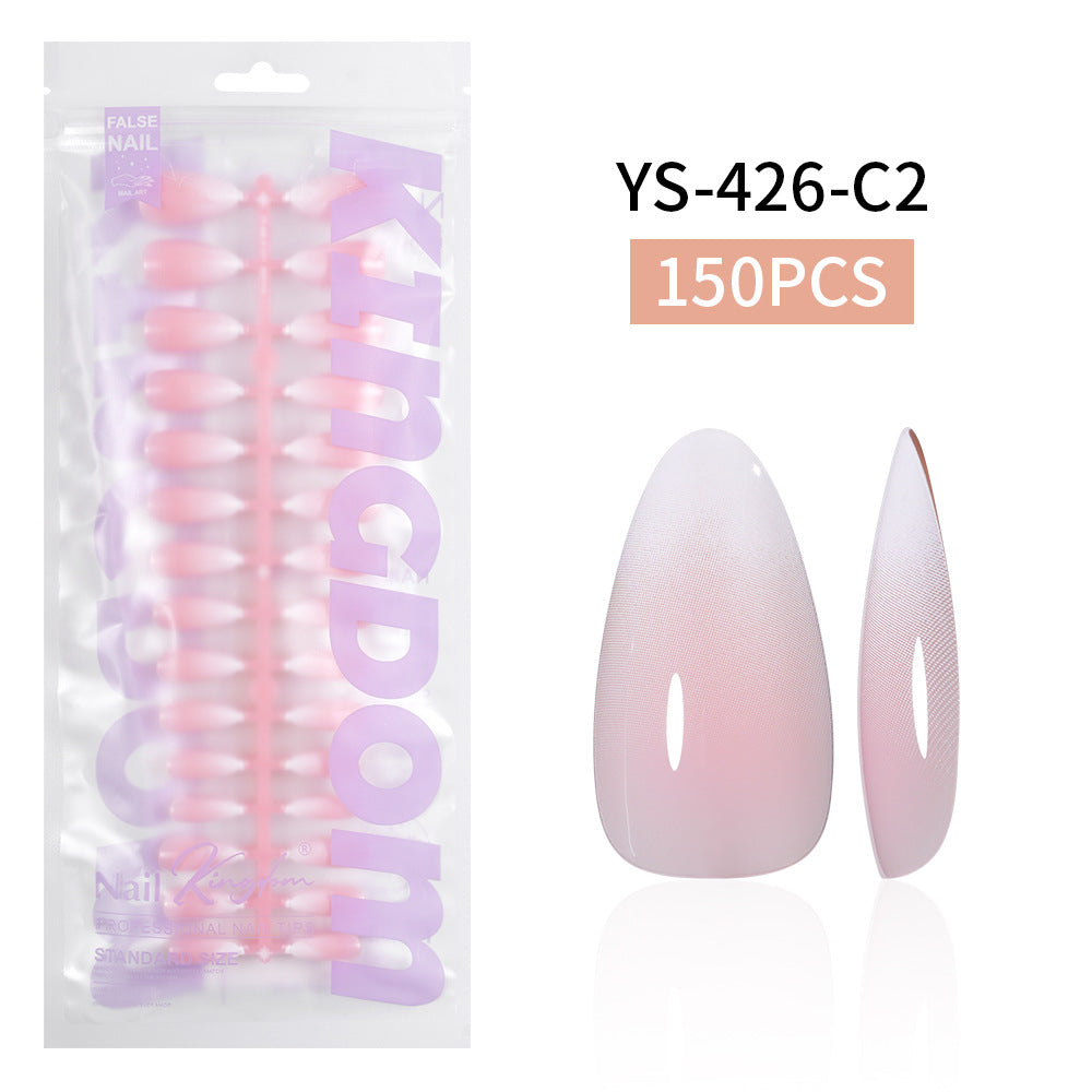 Nail Tips Europe and the United States gradual change press on nails, simple water drop nail spray removable fake nail 150 pieces prefabricated nail