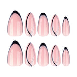 Línea de purpurina para uñas francesa negra, superventas, para usar, para usar, para repetir, al por mayor | 365nails