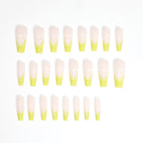 Manicure borboleta verde unha postiça especial removível |365nails