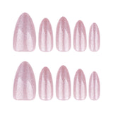 Sweet pink cat eye wearing nail almond wearing nail piece press on nails nail piece wholesale