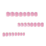 Europa y Estados Unidos usan uñas de verano suaves con flores blancas, uñas cortas cuadradas, uñas con acabado al por mayor|365nails