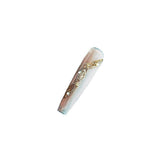 Title Blushing Sakura Glow | Pink-Gold Floral Art Series Press-On Nails