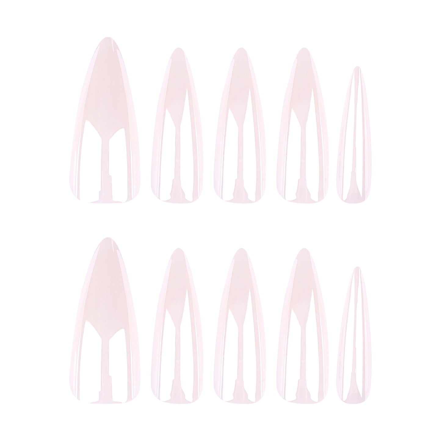 Factory direct sales press-on nails aurora solid color fake nail simple nail piece hot-selling long-pointed nail piece|365nails