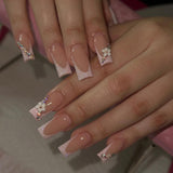 Producto terminado al por mayor. Parche para decoración de uñas con flor de diamante y apliques de diamante. Producto terminado al por mayor|365nails