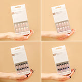 Factory Direct Sales Black White French Wear Nail 2023 Premium Flat Nail Shop Nail Pad Box