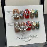 Collection Abstract Nail Art Sticker False Nail Detachable Finished Product Phototherapy Pure handmade press on nails Wear | 365nails