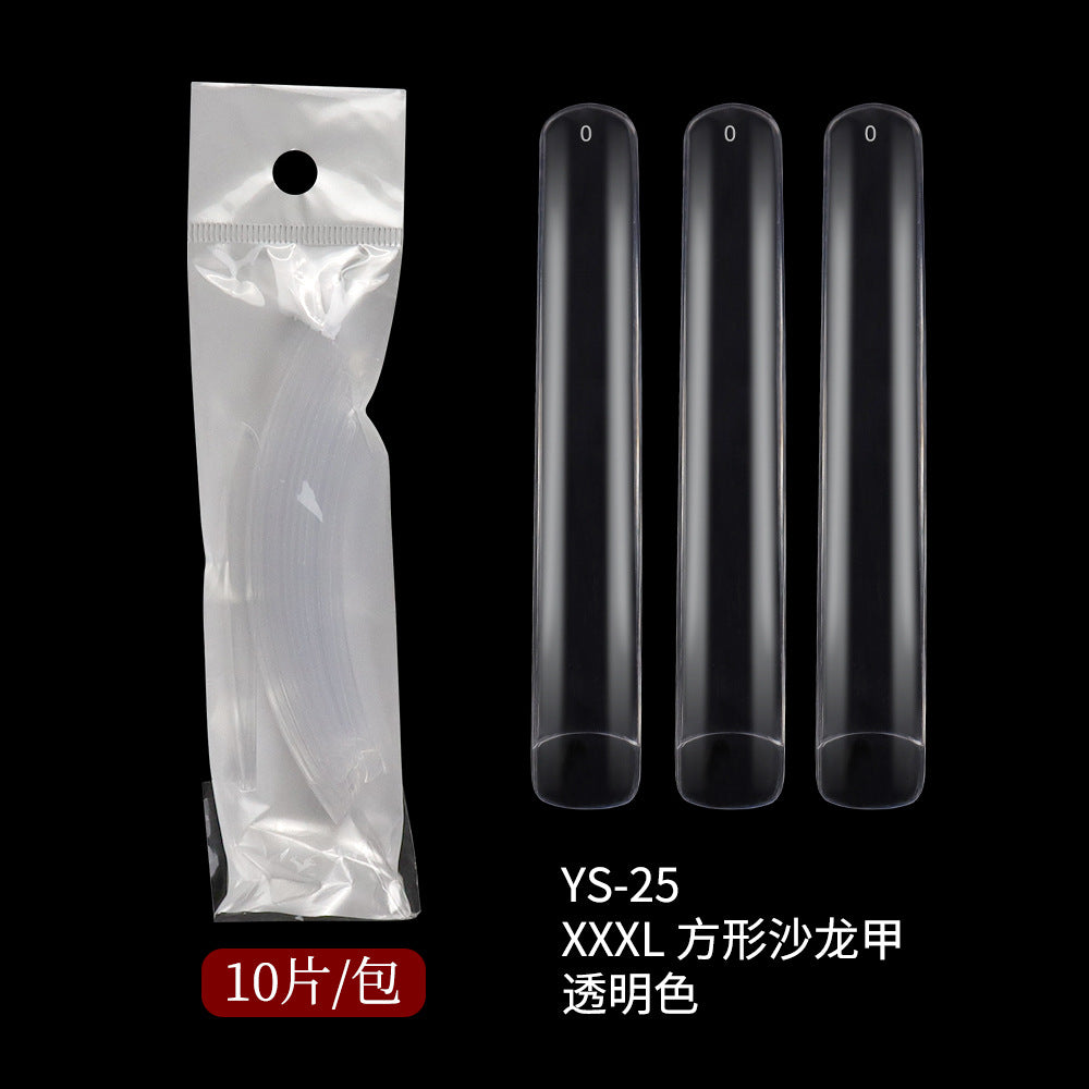 Nail Tips lengthening salon art nail pads 12 pcs bagged pointed  performance manicure super long fake nail pads