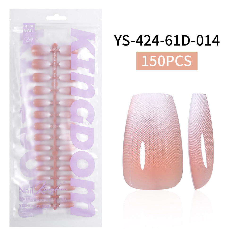 Nail Tips Europe and the United States gradual change press on nails, simple water drop nail spray removable fake nail 150 pieces prefabricated nail