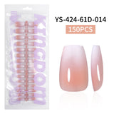 Nail Tips Europe and the United States  gradual change press on nails, simple water drop nail spray removable fake nail 150 pieces prefabricated nail