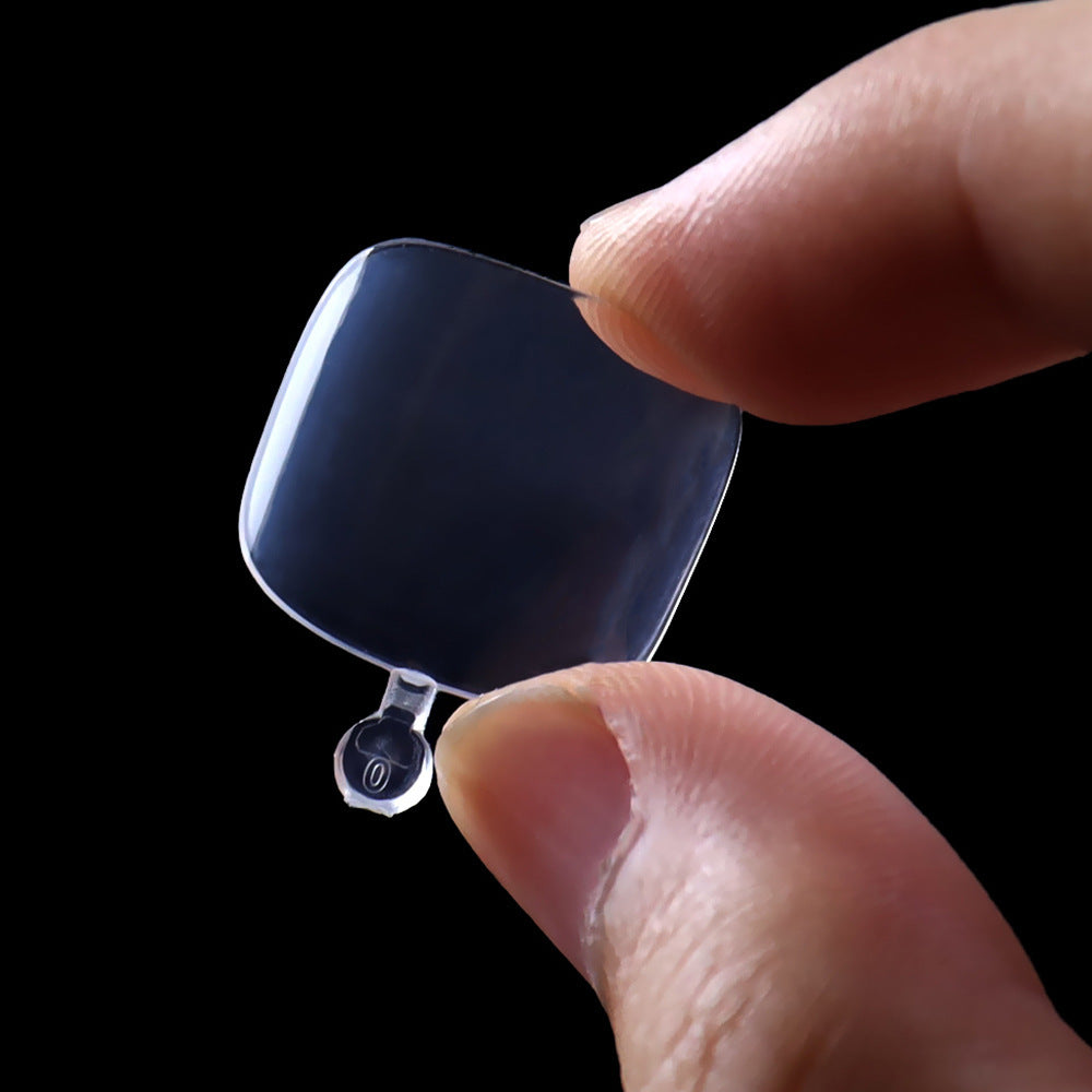 Nail Tips New toenail slices 600 pieces in a bag, transparent short toenail slices, all pasted with light and thin toenail nail slices