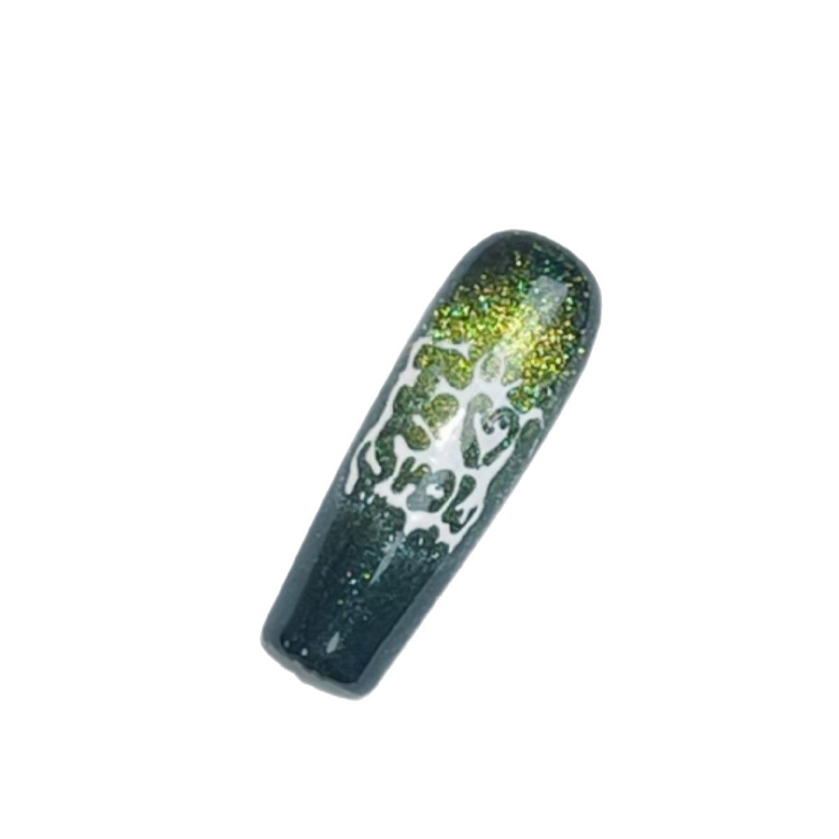 Title Polar Night Pine | Aurora Holiday Art Series Press-On Nails
