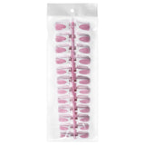 Nail Tips French Duckbill Shape Nail press on nails Piece Traceless Oil Spray Finished Product Removable False Nail Glossy Prefabricated Nude Nail Art