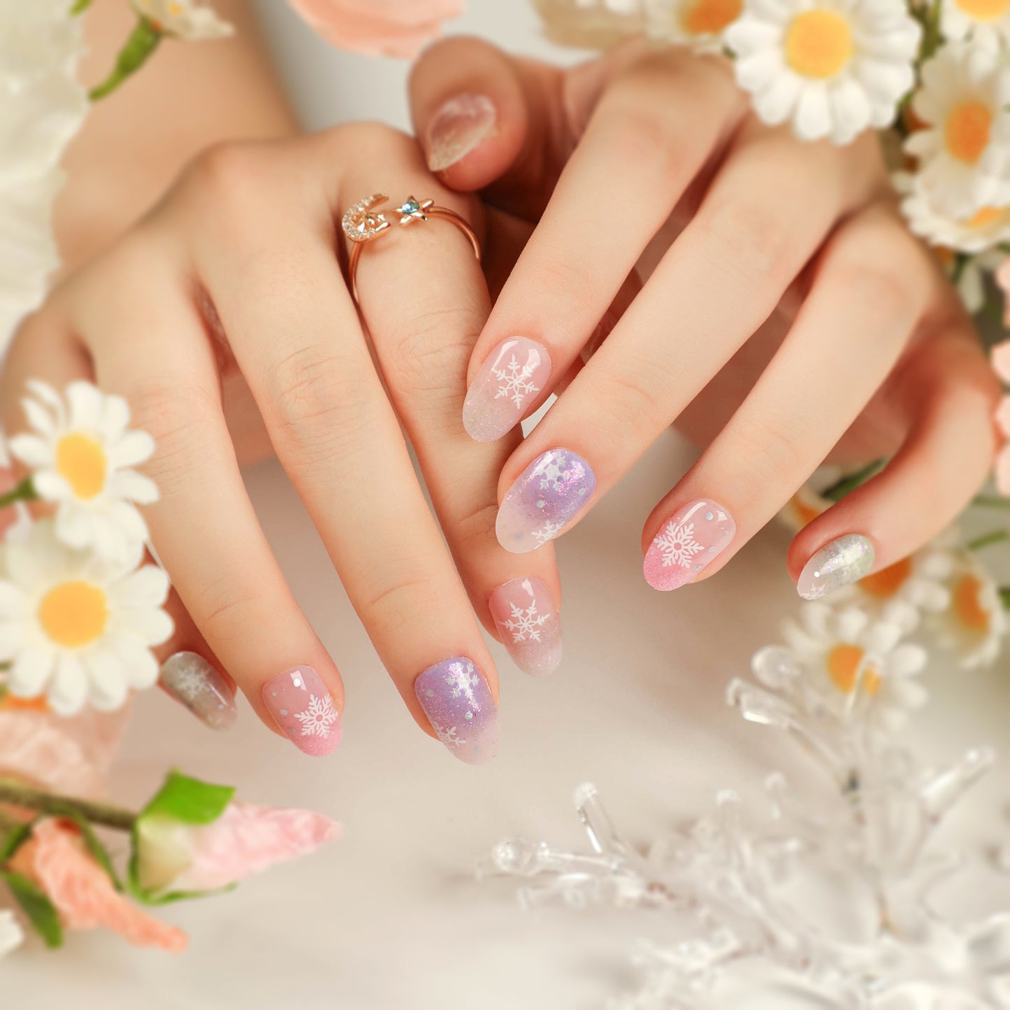 Christmas candy fake nails wholesale short nails art patch finished nails sticker press on nails removable|365nails