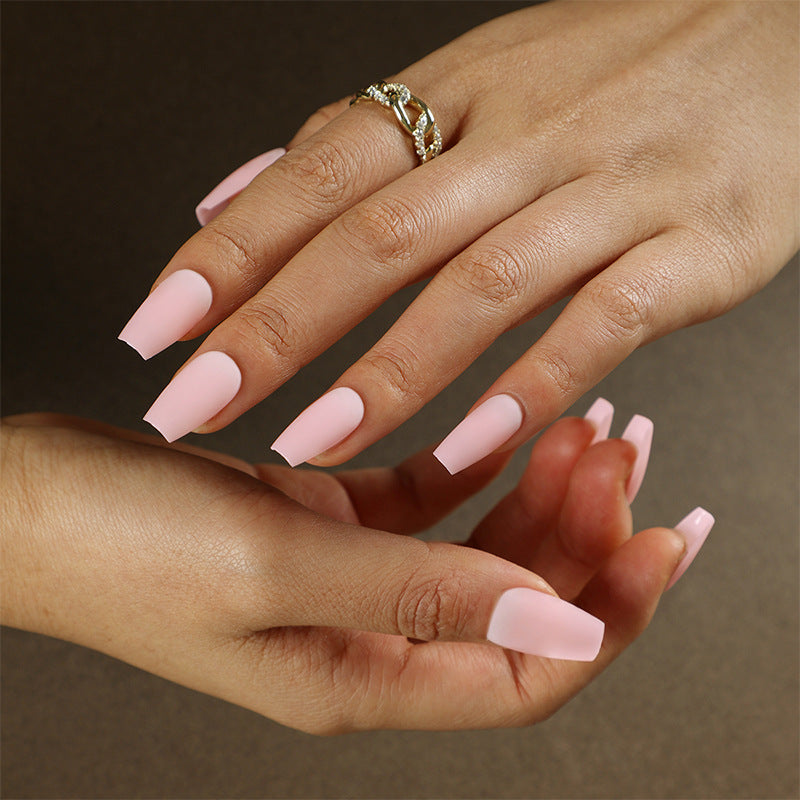 Press-on nails wholesale Solid color short ballet nail matte fake nail wholesale Nail art Press-on nails wholesale|365nails