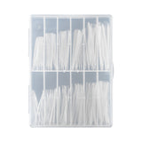 Nail Tips Long salons press on nails pieces, long tip 120 pieces, boxed transparent thin dog lengthened art nail pieces, women
