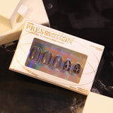 Popular película de lujo Spice Girl en gris oscuro corto con estampado de leopardo y ojos de gato para otoño e invierno (365nails)