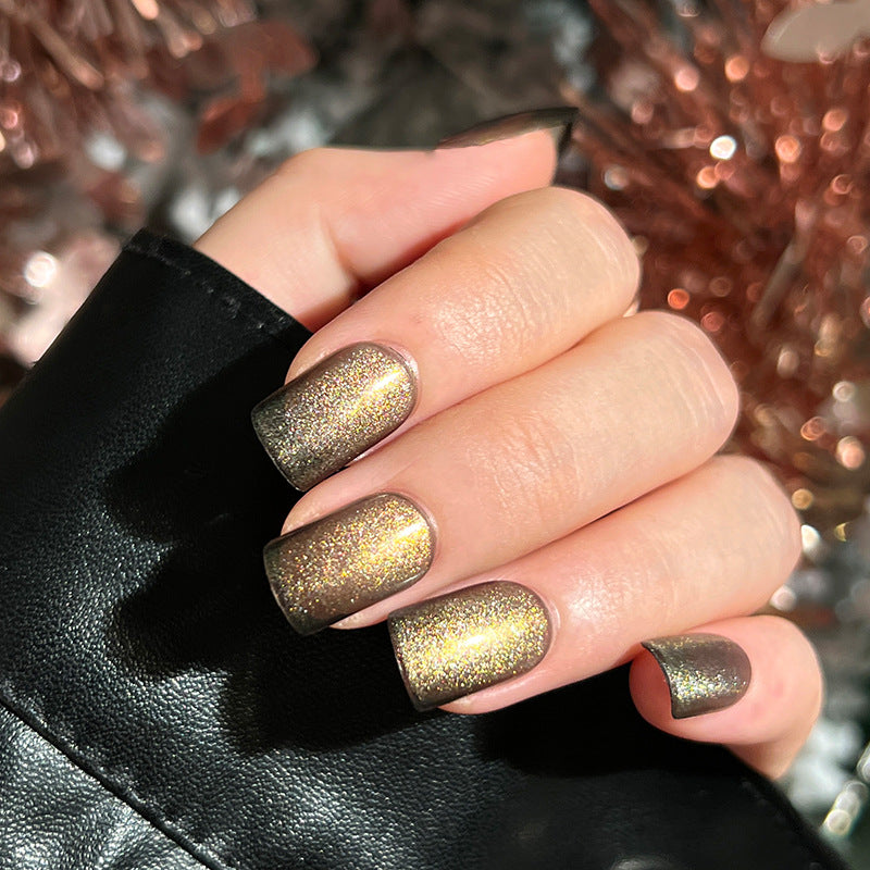 Wholesale , cat eye nail piece Finished product removable advanced press on nails|365nails