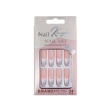 Nail Tips special for press on nails rectangular nail pieces removable full sticker manicure 24 pieces boxed fake nail factory wholesale