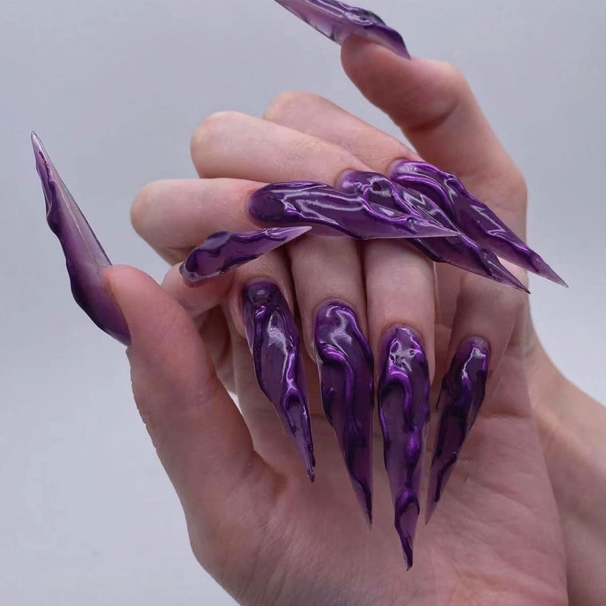 Uñas postizas 3D con diseño de araña y murciélago para Halloween, venta al por mayor | 365nails