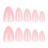 30 pieces of pink solid color press-on nails advanced sense box gel manicure fake nail short wearable nail customization|365nails