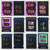 Press-On Nails Instruction Card Multi-style bronzing (MOQ:50 pieces)