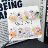 Cute Halloween new Duckbill Shape armor ice transparent flash small fresh handmade armor wholesale|365nails