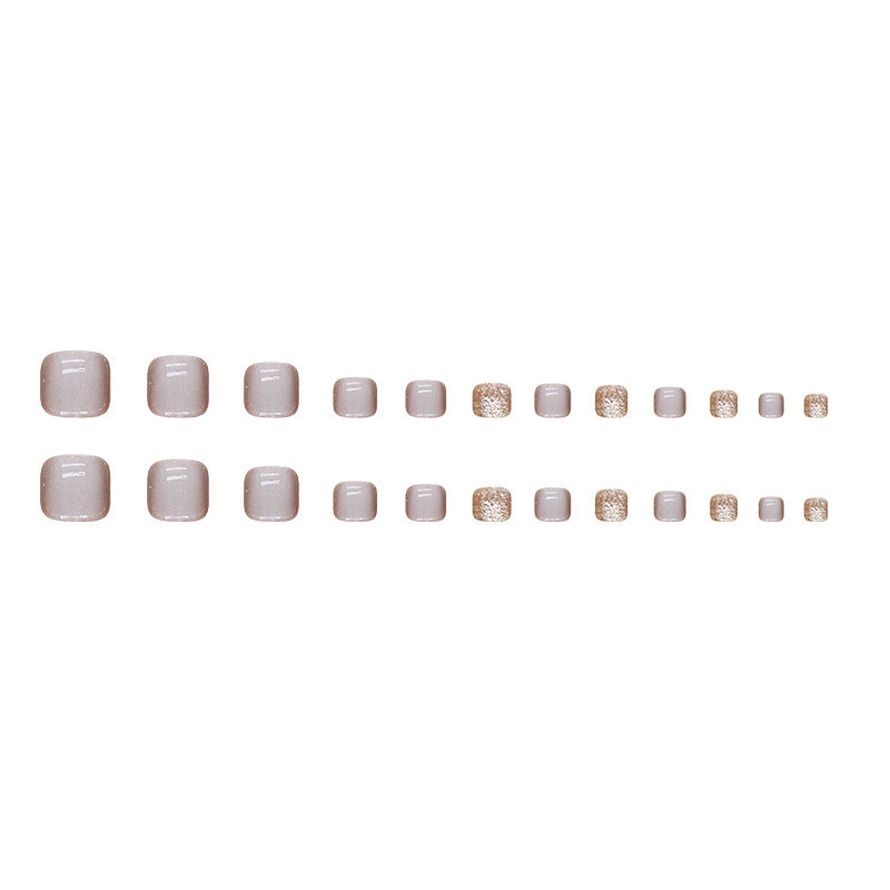 Folha de unha com glitter removível para transmissão ao vivo em formato de olho de gato branco Folha de unha com penetração de gelo Folha de unha com pressão para unhas dos pés | 365nails