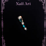 Title Forest Ivy Glow | Jade Relief Art Series Press-On Nails