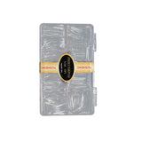 Nail Tips nail pads Transparent semi-stickers Shallow stickers 500 pcs Bag flat-head water pipe nail patches Nail art extension fake nail pads