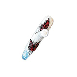 Blending gravel lace hand-painted four-finger quicksand hand-twisted piercing sweet style press on nail