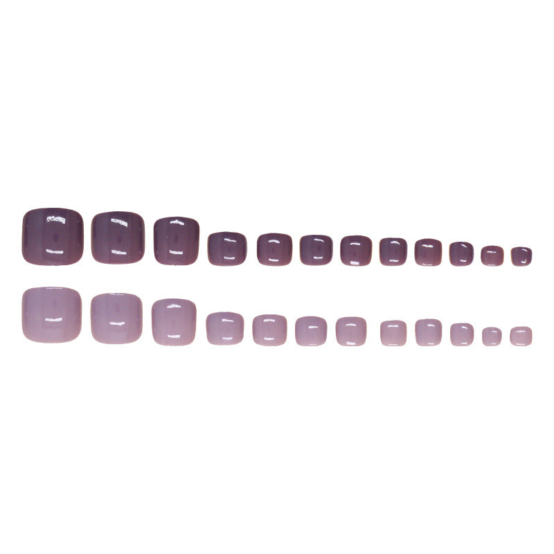Nail art piece Simple solid color two-color press-on nails color matching Removable toenail piece Press-on toenails nail piece Nail art patch|365nails