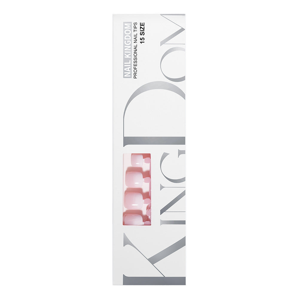 Nail Tips press on nails toenail gradual change wear foot nail patch spray oil prefabricated manicure 120 pieces fake nail piece