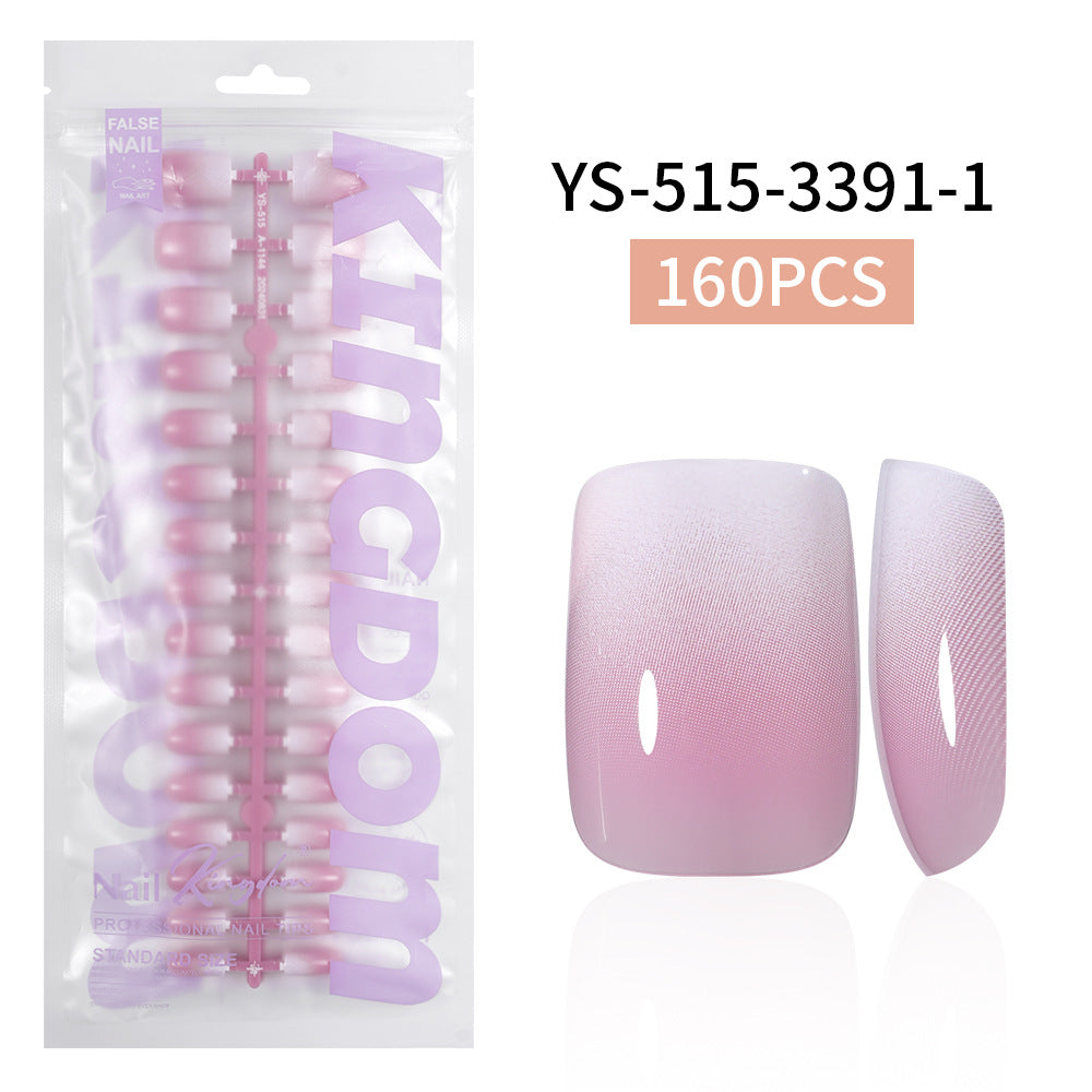 Nail Tips Europe and the United States  gradual change press on nails, simple water drop nail spray removable fake nail 150 pieces prefabricated nail