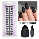 Nail Tips popular French press on nails almond nail short matte removable fake nail 128 pieces bagged nail art