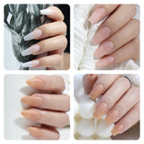 Nail Tips New nude matte, no-carving press on nails pads 240 pieces, boxed solid color seamless fake nail press on nails pads