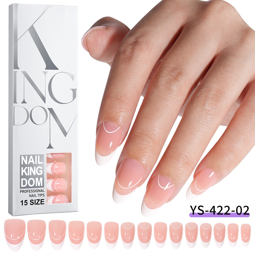 Nail Tips Exclusive for Amazon hot-selling French press on nails art patch oil injection removable fake nail piece 120 pieces