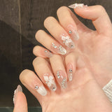 Elemento Serpiente Circón Diamante Avanzado Ojo de Gato Frío Uñas Puras Hechas a Mano | 365nails