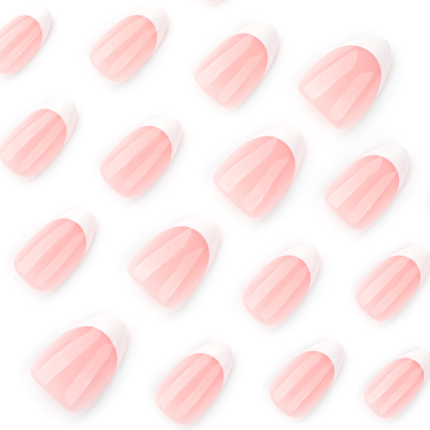 Minimalist classic French white edge manicure short almond nail hot-selling nail wholesale|365nails