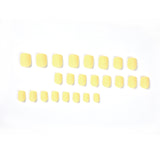 Arte de uñas, uñas postizas extraíbles de color amarillo macarrón, parches para uñas postizas, uñas postizas al por mayor | 365nails