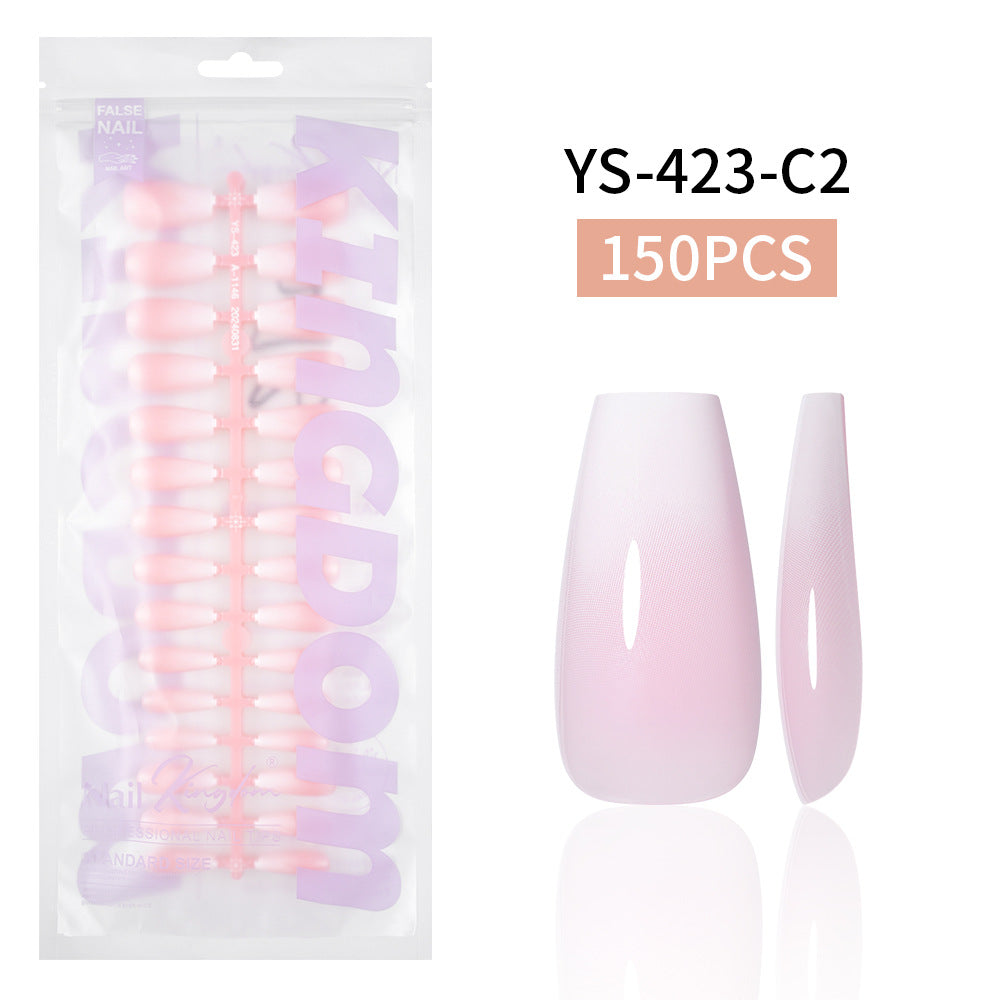 Nail Tips Europe and the United States  gradual change press on nails, simple water drop nail spray removable fake nail 150 pieces prefabricated nail