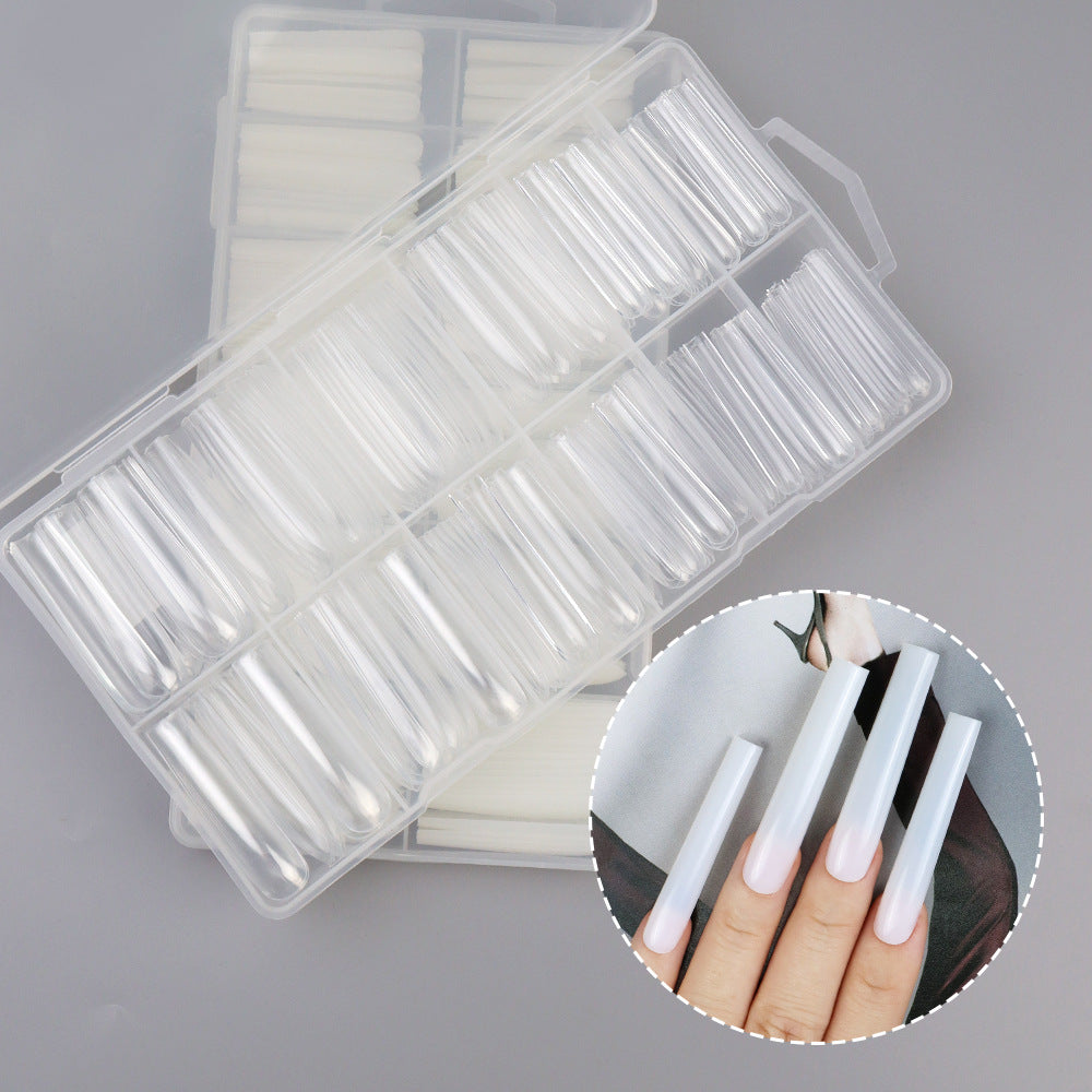 Nail Tips Extended press on nails pads Customized 240 pieces Boxed French super long fake nail processing nail pads