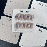 Press-On Nails Instruction Card  75MM High Quality Mijian Card (MOQ:50 pieces)